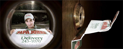 papa johns eyehole ad