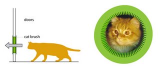 Cat Door Brush! 