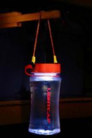 solar water bottle with light