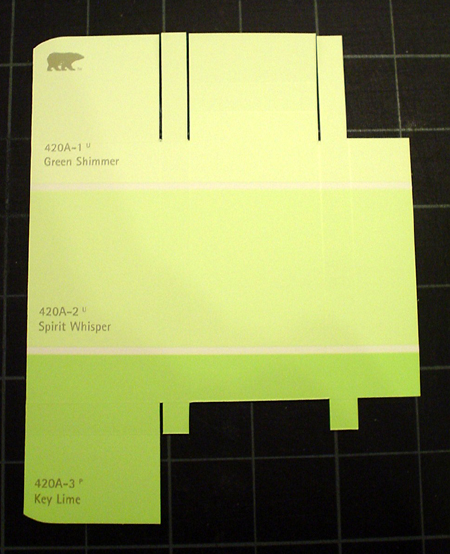 paint chip card holder DIY