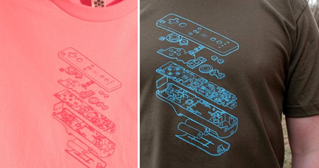 Nintendo Wii controller tshirt Tii