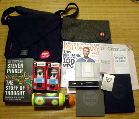 poptech 2007 Camden Maine Giftbag goodies