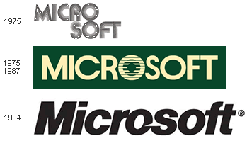 microsoft logo evolution